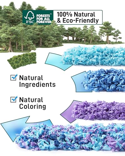 BUCATSTATE Hamster Bedding 15L, Truly 99% Dust-Free Small Animal Paper Bedding Odor Control, Cozy Hamster Litter for Rabbit Rat Syrian Dwarf Hamsters Gerbils (Sunrise Iris)