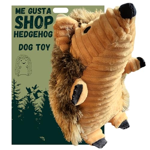 Hedgehog Dog Toy Plush | Squeaky Plush Toy for Small | Medium & Large Dogs | Animal Pet Plush Toy Teething and Aggressive Chewers | Small and Large Dog
