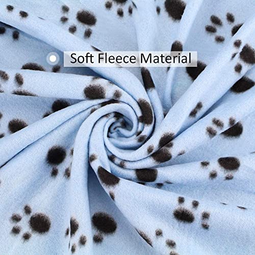Comsmart Pet Blanket Dog Cat Soft Fleece Blankets Sleep Mat Pad Bed Cover with Paw Print for Kitten Puppy and Other Small Animals, 6 Pack of 24x28 Inches - size: 6 Pack of 24x28 Inches
