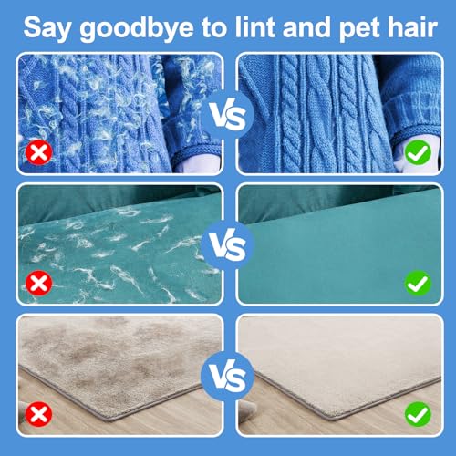 Pet Hair Removal Glove Cat & Dog, Electrostatic Reusable Hair Remover Tool | Upgraded washable 5-Finger pet hair remover works for laundry, couch, carpet & car seat, removes dog and cat fur easily - color: Black
