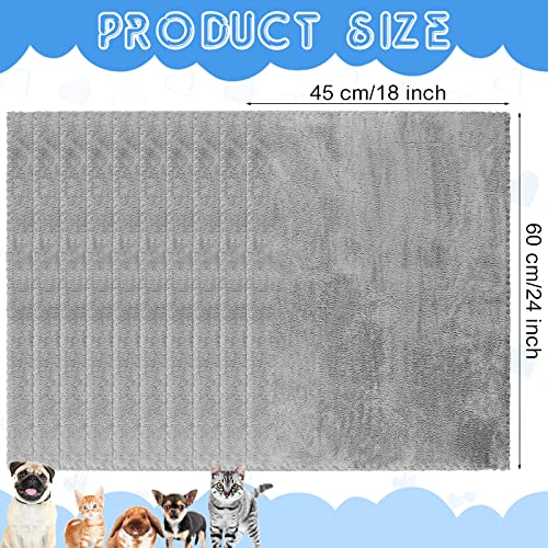 SmoothNovelty 5 Pcs Waterproof Guinea Pig Blankets Washable Small Animal Pee Pad Pet Blanket Sleep Bedding Mats Absorbent Guinea Pig Cage Liner Reusable Pet Sleep Pad(Gray,18" X 24",Classic) - color: Gray, size: 18" X 24", style: Classic