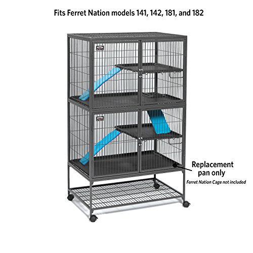 MidWest Homes for Pets 142PAN Replacement Pan for Midwest Cat Cage, 34.5 x 22.5 x 1.125 - size: 34.5"L x 22.5"W x 1.1"H