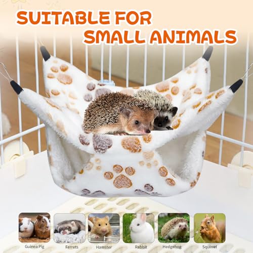 YedsIntu 3 Pcs Guinea Pig Hammock, Rat Ferret Hanging Hammock Guinea Pig Accessories for Small Animals Chinchilla Hamster Parrot Sugar Glider Ferret Squirrel (11"×11") - color: White, Blue, Green