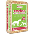 Pick Pets Red Cedar Bedding for Dogs, Rabbits and Horses | 100% Pet-Safe Material | All-Natural | Zero Artificial or Unsafe Chemicals, 24L