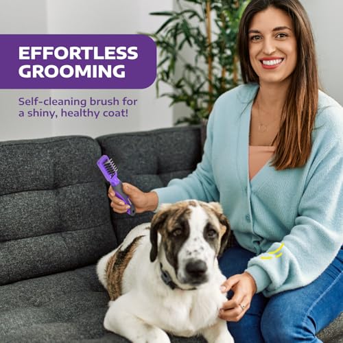 Hertzko Dematting Comb for Dogs Grooming Tool for Long and Short Haired Pets - Matted Cat Fur Remover for Small Dogs, Cats, and Rabbits - Tangle and Knot Remover Brush - size: 6 Teeth