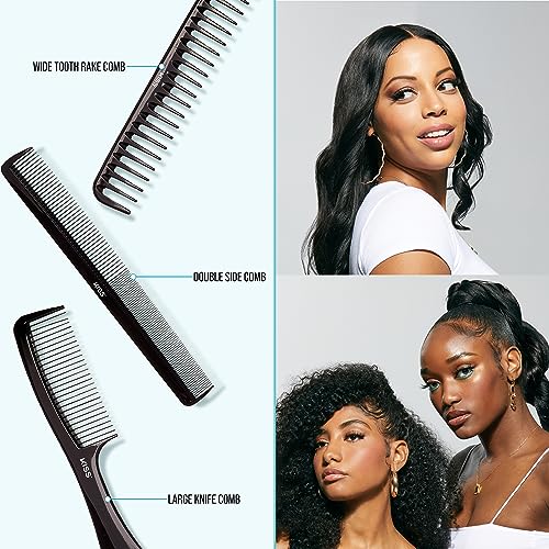 KISS Professional 10-pc Comb Set-Detangle & Style Assortment,(Pack of 2) - size: One Size (Pack of 2)