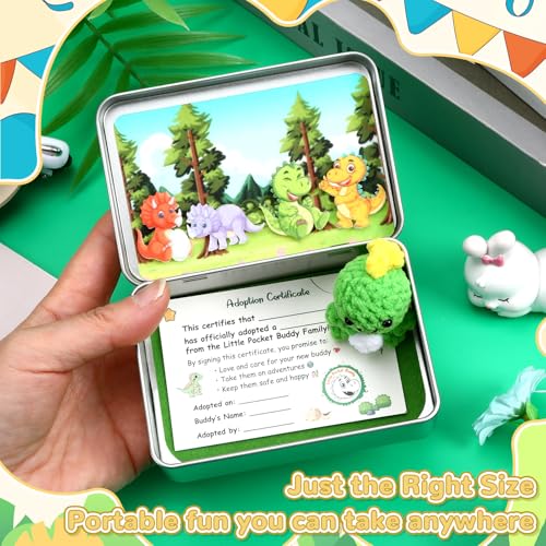 Little Pocket Dino, Cute Dinosaur Desk Companion Gift & Keepsake | Perfect giftable dinosaur companion for birthdays, holidays, and everyday surprise moments. - style: Dino
