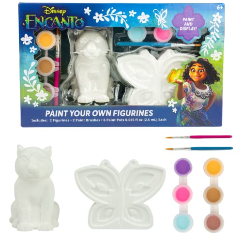Disney Encanto DIY Paint Your Own Figurines Arts and Crafts Set for Girls - style: Encanto: Parce and Miracle Butterfly