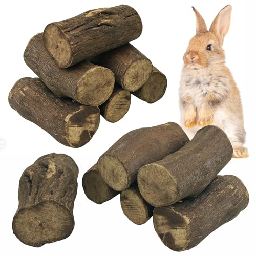 PINVNBY 12 PCS Rabbit Chew Toys Natural Grape Wood Bunny Chew Sticks for Teeth Grinding Guinea Pig Molar Treats Snack for Chinchilla Hamster Gerbil and Other Small Animals