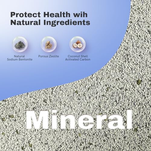 Clumping Cat Litter, Premium Bentonite Cat Litter Sodium-Based, Dust-Free, Strong Durability, Odor Control, Natural Mineral Formula Unscented Litter for RealScooper - 15 lb. Box - size: 15lb-Frustration Free Pack