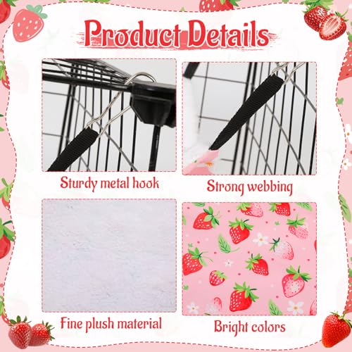 2 Pcs Guinea Pig Ferret Hammock Set, 3 Tier Hammock, Tunnel Bed | Small Animal Cage Accessories , Easy Installation, Suitable for Hamster Sugar Guinea Pig Ferret Squirrel Chinchilla
