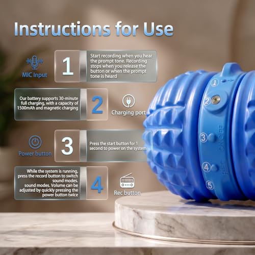 Smart Interactive Dog Toy, 8 Modes Automatic Rolling Ball with a Recording Function, Food-Grade Rubber Material Interactive Dog Ball for Medium and Large Dogs
