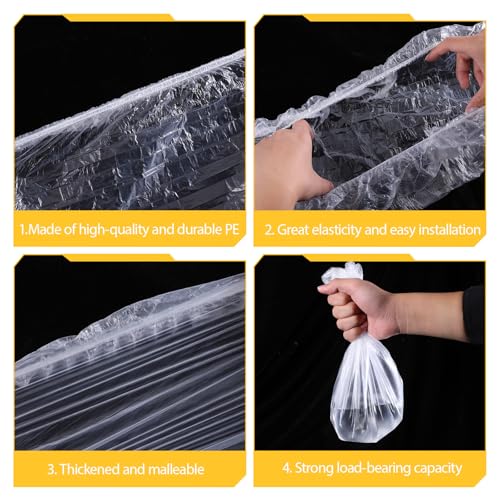 50 PCS Disposable Plastic Cage Liners, Small Animals Leak Proof Toilet Film Litter Pan Bags Film Litter Box Liners for Rabbits, Guinea Pigs, Chinchillas, Hedgehogs, Birds