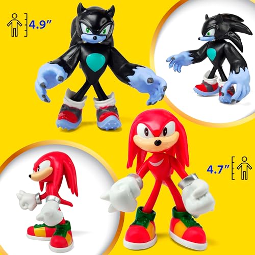 Toysvill Sonic the Hedgehog Big Action Figures (Set of 10 pcs), Collection Toys, Birthday Cake Decoration Party Supplies Cake Topper