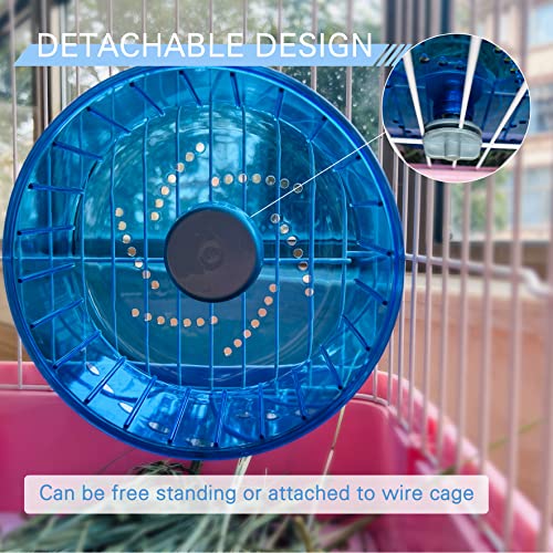 Hamster Exercise Wheel, Silent Spinner Hamster Running Wheels, Diameter 8.3 inch, Blue - color: Blue, size: 8.3 Inch