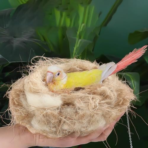 Balana 40g Building Mat Pigeon Natural Mixing Bird Nesting Material Cushion Cage Liner, Bird Nest Nesting Liners Great for Nest Building and Hideouts
