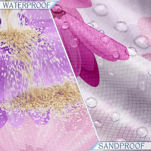 BYDOLL Beach Blanket Waterproof Sandproof,78''X81''/78''X110'' Large Sand Free Oversized Lightweight Sand Resistant Blanket, Picnic Mat for Beach Travel Camping Hiking Essentials - color: Daisy, size: 78''X81"