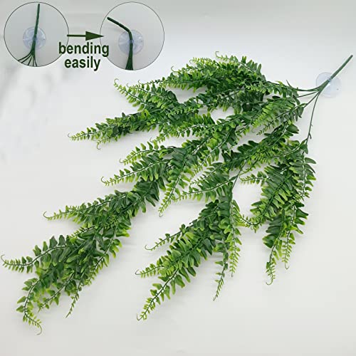 Reptile Plants for Bearded Dragon Tank Accessories, Terrarium Plant Artificial Decor for Snake Cage, Fake Plant for Leopard Gecko Habitat, Lizard Chameleon Ball Pythons (Group BN) - color: Group Bn