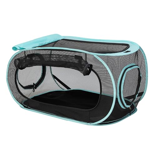 Kitty City Outdoor Catio Furniture and Play Kits for Cats, Play Combo - color: 1-Way Tunnel/Tent Combo