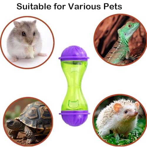 4 Hedgehog Feed Toys Hedgehog Enrichment Toy Hedgehog Supplies Cage Accessories Small Animal Treat Ball Food Dispenser Pet Feeder Feeding Toy for Hamster Lizard Turtle Tortoise Sugar Glider Ferret