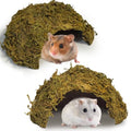 kathson 2Pcs Hamster Hideout House,Natural Mossy Coconut Hut Hides Hideaway | Pet Hiding House, Small Animal Cage Accessories for Mouse Mice Rat Gerbil Reptiles - size: 2 Pcs Small