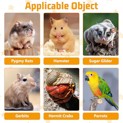 kathson 2Pcs Wooden Hamster Suspension Ladder Bridge,Bendable Long Climbing Ladders Pet Cage Toy Accessories Hideout Natural Chew Balls for Mouse Chipmunk Rabbits and Other Small Animals (Brown) - size: 21.65 x 3.54 inches