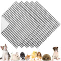 Hahafelt 5 Pcs Waterproof Guinea Pig Fleece Bedding Blankets Absorbent Guinea Pig Cage Liner Washable Small Animal Pee Pad Reusable Pet Blanket Wash Cloth Bedding Mat Pad(Gray,12 x 12 Inch) - color: Gray, size: 12 x 12 Inch
