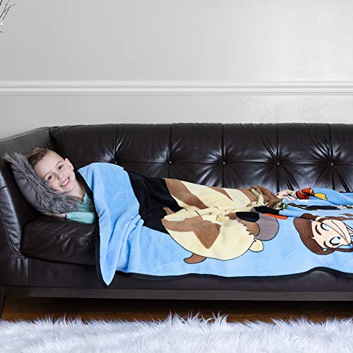 Franco Kids Bedding Soft Plush Micro Raschel Throw, 46 in x 60 in, Avatar The Last Airbender - color: Avatar the Last Airbender, size: 46 in x 60 in