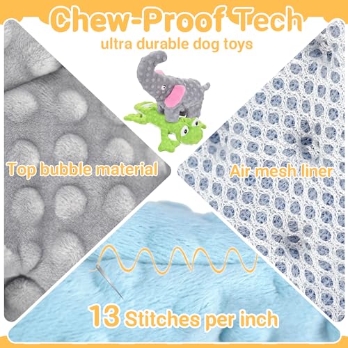 LECHONG No Stuffing Dog Toys for Aggressive Chewers, Squeaky Dog Toys for Large Medium and Small Dogs, Puppy Dog Chew Toys to Keep Them Busy Pack of 5 - size: 5pcs unstuffed dog toys