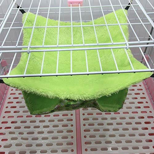 Double-Layer Hamster Hammock Small Pet Cage Glider Bed Hanging Hammock Rat Swinging for Chinchilla Parrot Guinea Pig Rat