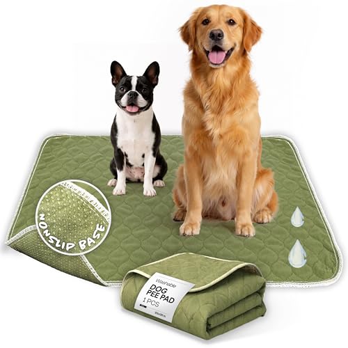 Washable Pee Pads for Dogs 23x35 – Reusable Puppy Pads for Pee Potty Training & Indoor Dog Potty – Nonslip & Large Waterproof Pet Mat, Whelping Pad - color: 1 Pee Pad