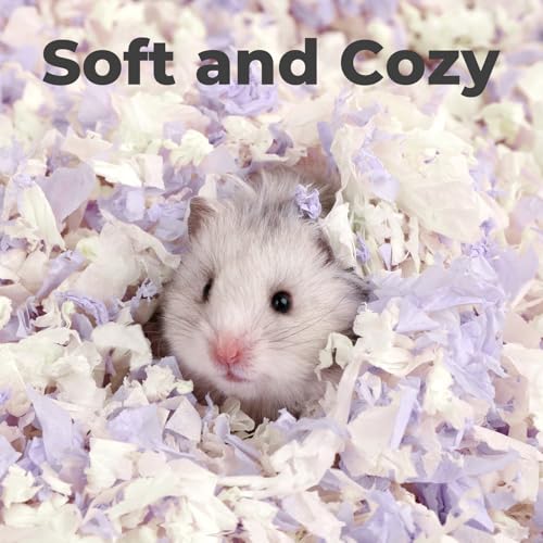 Hamster Bedding 25 Liters: Dust-Free and Odor Control Moisture Absorbent Natural Paper Small Pet Bedding - for Hamsters, Rabbits, Guinea Pigs and Small Animal - color: WOODS
