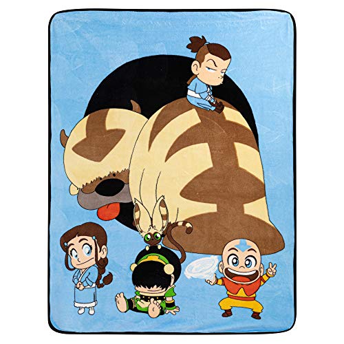 Franco Kids Bedding Soft Plush Micro Raschel Throw, 46 in x 60 in, Avatar The Last Airbender - color: Avatar the Last Airbender, size: 46 in x 60 in