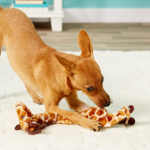 SPOT Skinneeez Giraffe 14 Inch Stuffing-Free Plush Squeaky Dog Toy – Soft Interactive Chew Toy for Small and Medium Dogs – Mess-Free Play for Light & Moderate Chewers - style: Mini Giraffe
