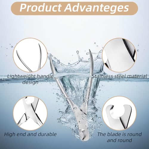 JIEYAO Stainless Steel Dog Nail Clippers, Heavy Duty Pet Nail Trimmer Full Metal Professional for All Large Medium Small Dogs Cats with Thick Toenail