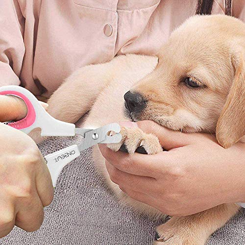 Pet Nail Clippers, Update Version Cat & Kitten Claw Nail Clippers for Trimming, Professional Pet Nail Clippers Best for a Cat, Puppy,Rabbit, Kitten & Small Dog,Sharp & Safe (Pink) - color: Pink