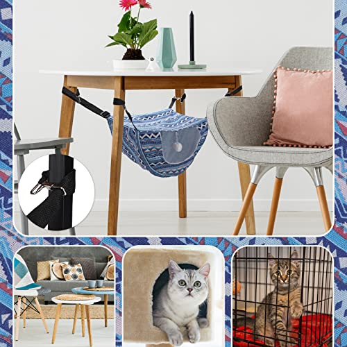 Unittype 2 Pieces Cat Cage Hammock Hanging Pet Bed Double Layer Soft Plush Hanging Pet Comfortable Hammock Bed for Indoor Kitten Ferret Hamster Rabbit or Small Animals, 2 Styles(Boho) - size: Boho