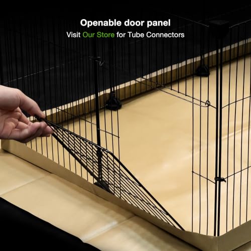 GuineaLoft™ Model-AB C&C Guinea Pig Cage - Tall & Large 4'x2'x1.3' Cage | Puppy/Bunny Play Pen w/ Improved Hardware & Disposable Bottom - Visit the GuineaLoft Store to See More - color: Model-AB