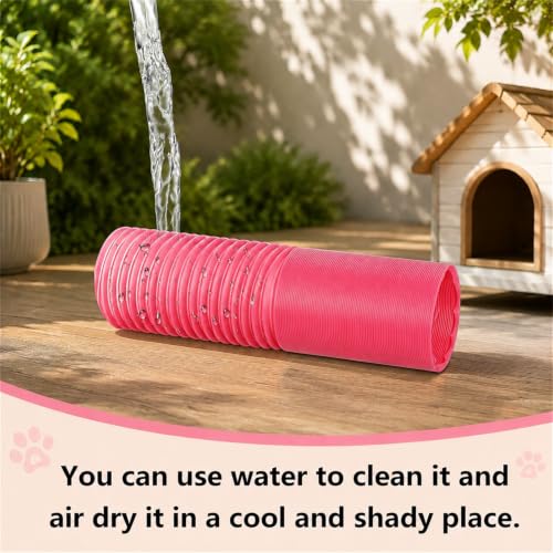3 Packs Hamster Fun Tunnels, Pet Mouse Plastic Tube, Collapsible Plastic Tunnel, Tube Pet Hideaway, Training Hideout Tunnels for Guinea Pigs, Chinchillas, Rats, Ferrets, Dwarf Rabbits