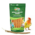A&E Cage Co AE9054 French Spray Millet Bird Treat, 12 Sprays, 6 oz Bag | Grown in France, Natural Whole Sprays, Encourages Foraging, For Budgies, Cockatiels, Finches & Small Birds - size: 6 Ounce
