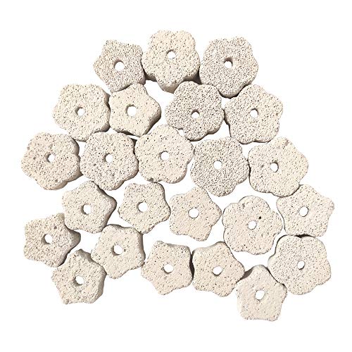 Shelltech Small Animal Lava Bites, Hamster Chew Toys Chew Treats Teeth Grinding Block for Hamster Chinchilla (24 Pieces - Flower) - size: 24 Pieces - Flower