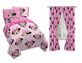 Jay Franco Disney Minnie Mouse Hearts N Love 9-Piece Full Bedding Bundle- Includes Bed Set, Drapes Set