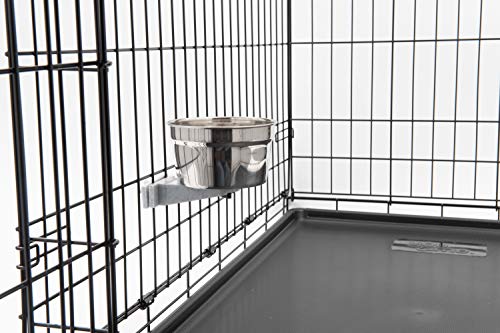 Lixit Stainless Cage Bowl, 20oz - size: 20oz