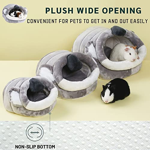 JanYoo Hamster Guinea Pig Supplies Bed Accessories House Hedgehog Cage Supplies Chinchilla Ferret Rat Gerbil (S,Koala) - color: 6-Koala, size: S