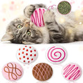 MALLMALL6 Catnip Toys for Cat - 5Pcs Valentines Chocolate Truffles Catmint Interactive Teething Chew Kick Cat Toy for Indoor Kitten, Soft Candy Pet Supplies, Pet Valentines Gifts for Kitten Lover - style: Chocolate Truffles