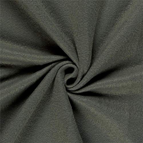 Polar Fleece Solid Dark Grey, Fabric by the Yard - color: Dark Grey