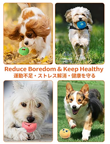 SCHITEC Squeaky Dog Toys, [6 Pack] Soft Stuffed Plush Balls with Squeakers, Interactive Fetch Play for Puppy Small Pets - size: Small 2.6"