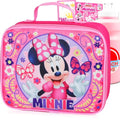 Minnie Mouse Lunchbox for Girls Kids Bundle w/Insulated Lunch Bag + More | Soft Minnie Lunch Box Plus Water Bottle, Stickers, More - Minnie Mouse School Supplies