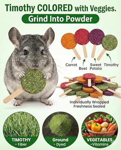 Bunny Hay Spinner Chew Toy with Treats | 4Flavor Hay Cakes,Pet Dental Health Toys Cage Hanging Toy for Rabbits, Guinea Pigs,Chinchillas (Black)
