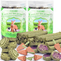 KATUMO Timothy Hay Sticks for Rabbits, Bunny Chew Toys for Teeth | 48PCS, Natural Timothy Grass Molar, Rabbit Chew Toys for Guinea Pig Hamster Bunny Chinchilla Small Animal - size: 0.36 Ounce (Pack of 48)